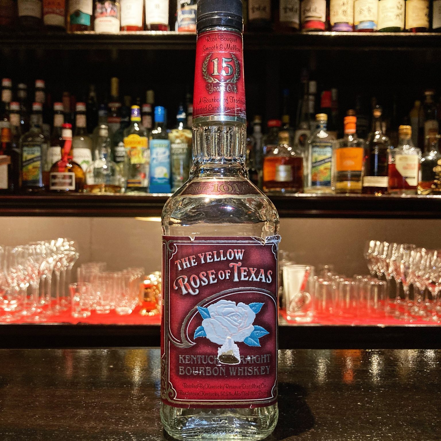 【The Yellow Rose of Texas 15年(ザ イエロー ローズ オブ テキサス)】廃盤になっている貴重なお酒。ケンタッキー州
